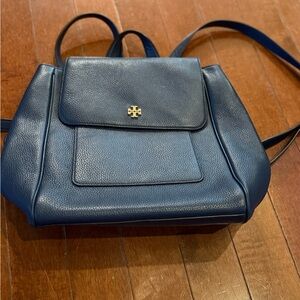 Tory Burch Dark Blue Monogram Interior Bag